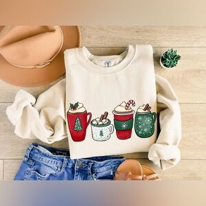 Gingerbread Christmas Coffee Shirt, Christmas coffee Sweatshirt